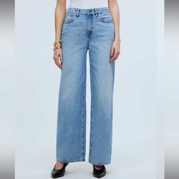 Madewell superwide-leg jeans in Ahern wash - Picture 2 of 6